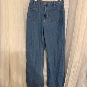 Classic Blue Wide Leg Women's Jeans
